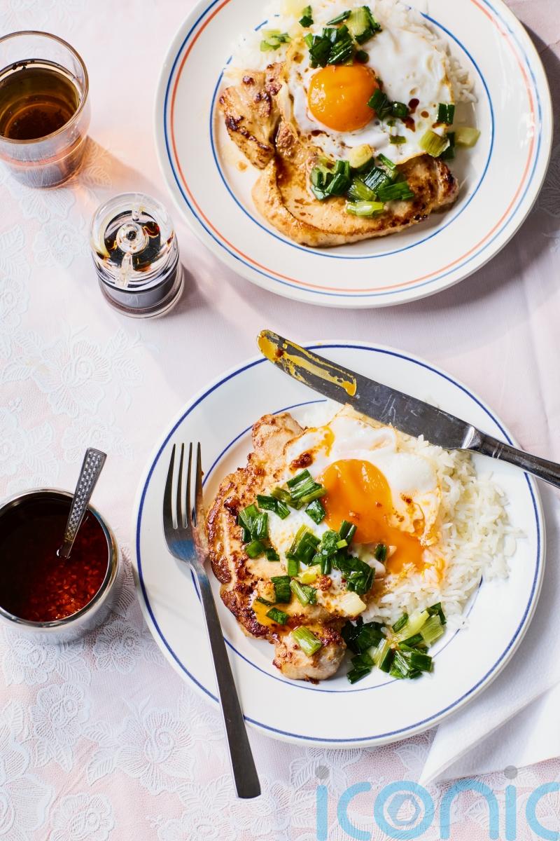 Emma Chung’s pork chops with spring onion sauce