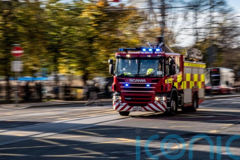 One in hospital after blaze in sheltered housing complex