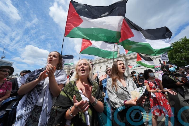Pro-Palestine protests across the UK as police warn over banned group support