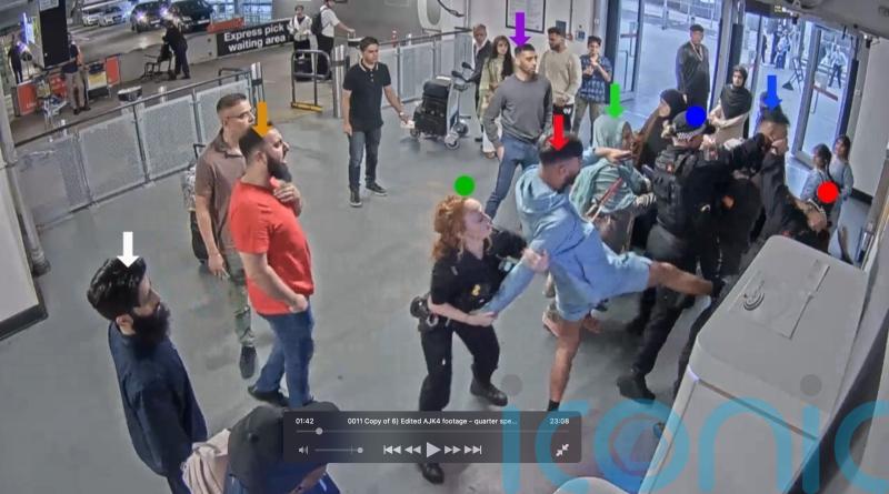 I had to defend myself, man accused of police officer assault at airport says