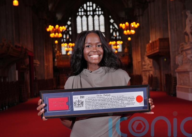 Oti Mabuse ‘delighted’ as she receives Freedom of the City of London