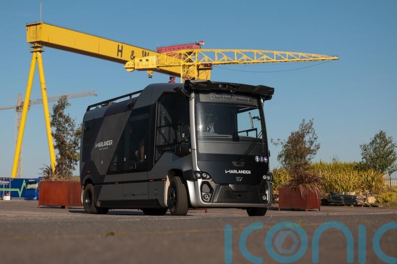 Self-driving bus service takes to the road in Belfast’s Titanic Quarter