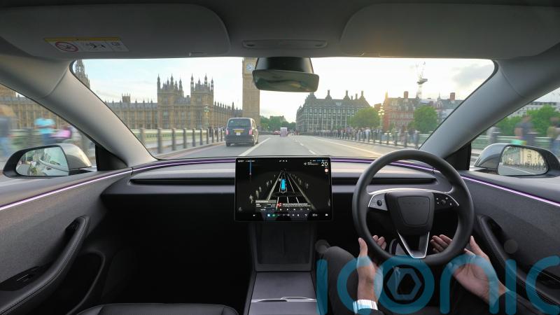 Tesla tests fully self-driving car in London and Swindon