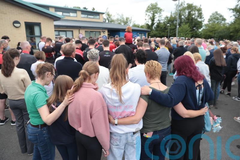 Hundreds gather at vigil for mother and children killed in Co Fermanagh shooting