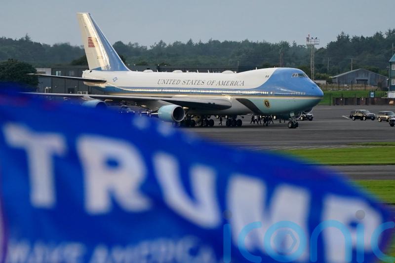 Get your act together on immigration, Trump tells Europe as he lands in Scotland