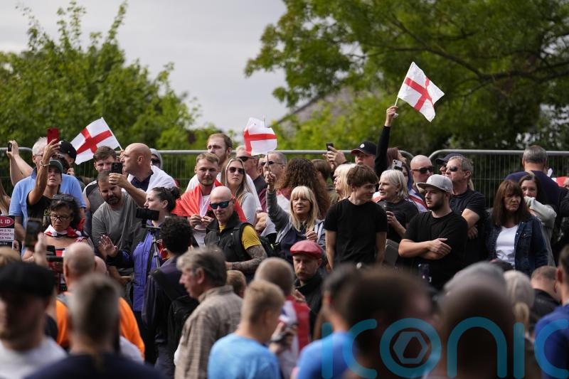 Three arrested as demo takes place outside hotel used to house migrants
