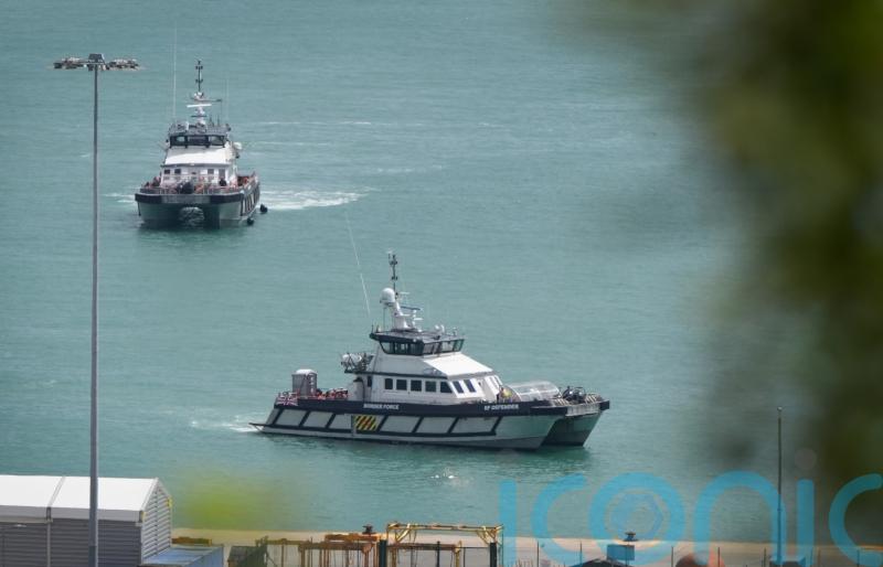 Channel-crossing migrants brought to shore by Border Force and lifeboats