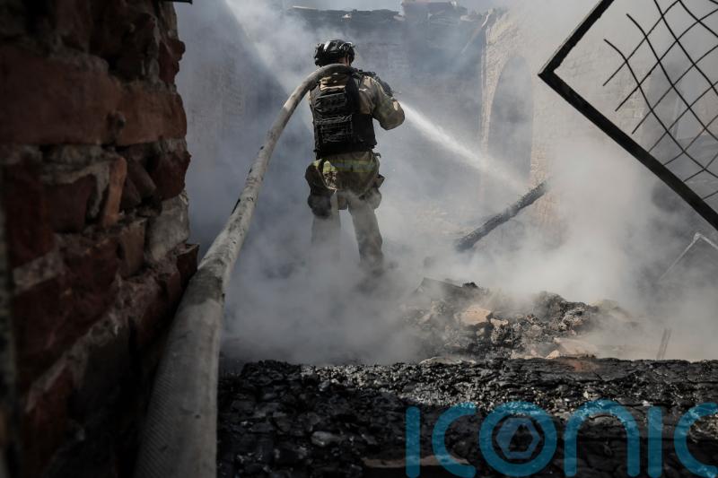Ukrainian drone attack sparks massive fire at Russian oil depot