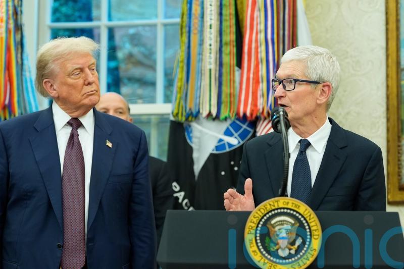 Trump says he plans to put a 100% tariff on computer chips