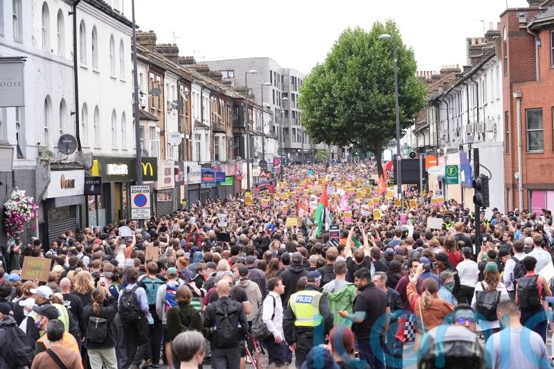 Suspended Labour councillor on trial over inciting violent disorder at protest