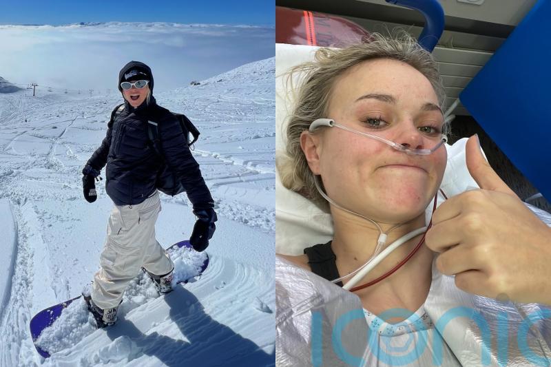 I’m back: GB snowboarder told she’d never walk again after crash left her feeling like ‘bag of bones’ returns to slopes