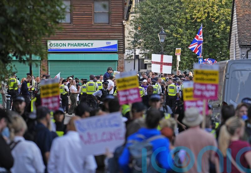 Protests and counter protests to be held outside asylum hotels across UK