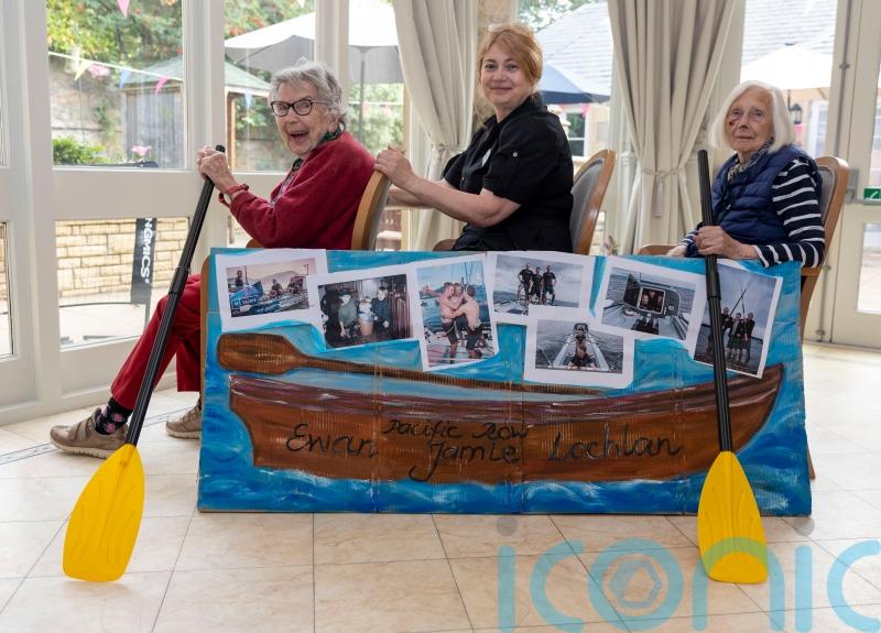 Care home residents take up oars to support Scots brothers’ Pacific bid