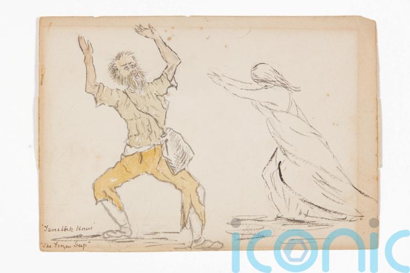 Unpublished sketches of Charles Dickens go on display for first time