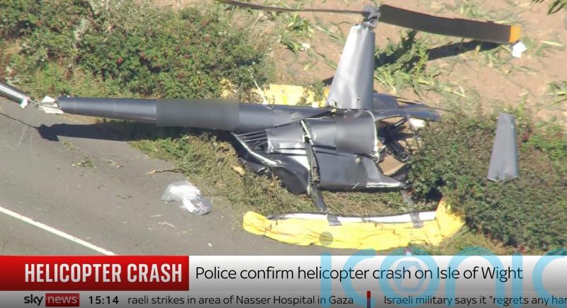 Three dead after helicopter crashes during flying lesson on Isle of Wight