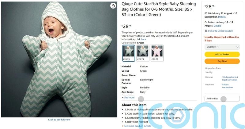 Baby sleeping bags being sold online ‘pose suffocation risk’, Which? warns