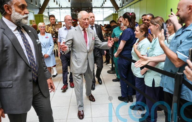 King jokes that ‘bits don’t work so well after 70’ on hospital visit