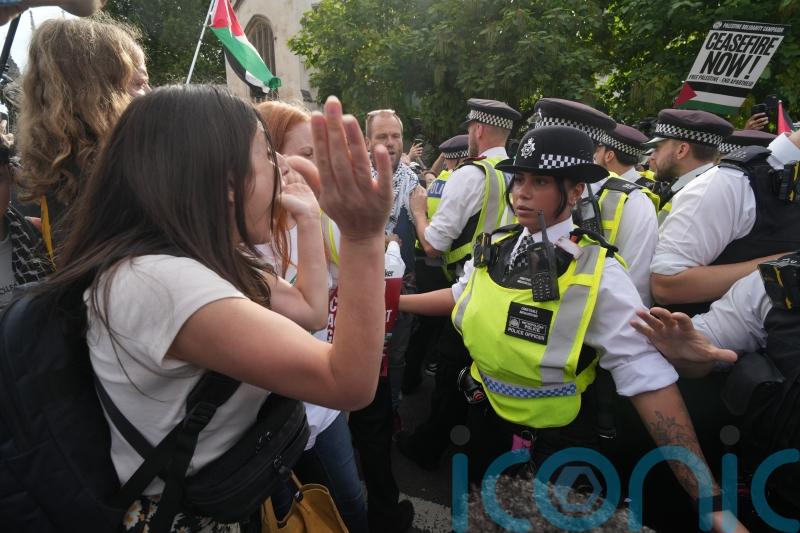 Violent clashes break out at London protest in support of Palestine Action