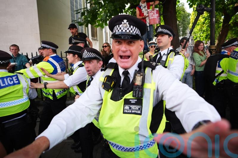 Police ‘subjected to exceptional level of abuse’ at Palestine Action protest