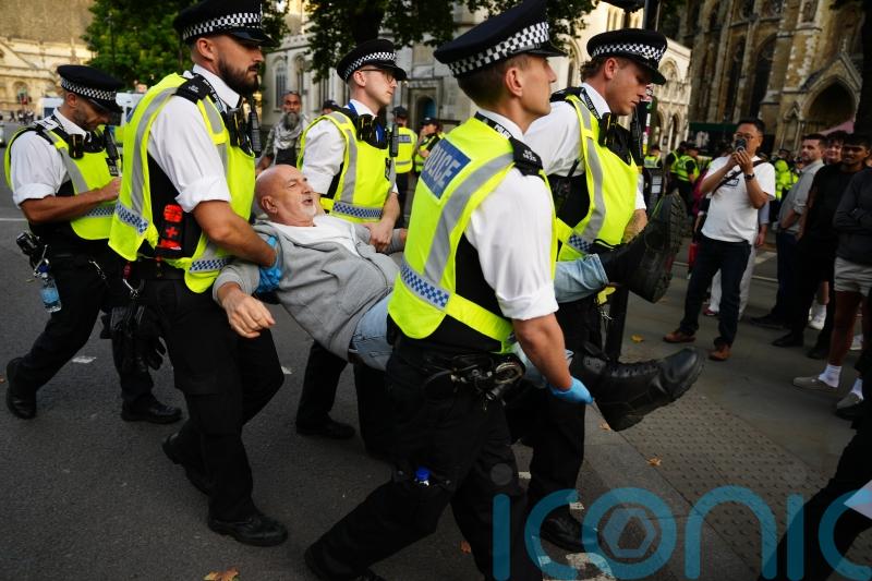 Police condemn ‘intolerable abuse against officers’ at Palestine Action protest
