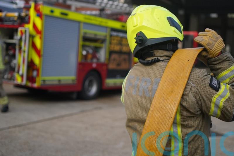 Glasgow road closes due to fire at recycling centre
