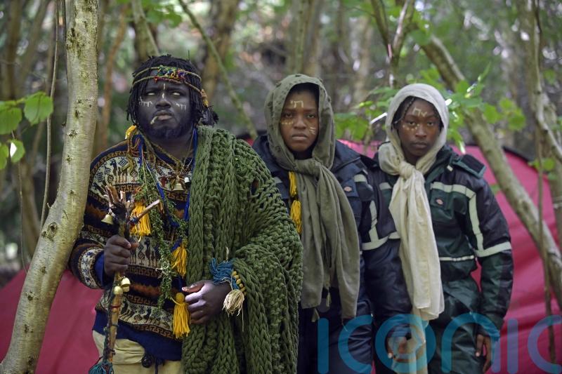 ‘African tribe’ evicted from woodland site and moves over fence