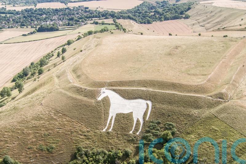 Police investigating damage to Westbury White Horse after red cross pinned to it