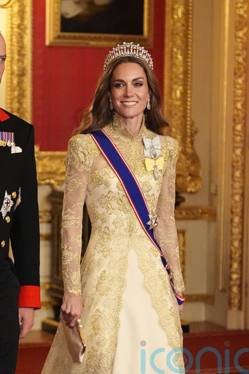 Trump calls Kate ‘so radiant and so healthy’ as she glitters in gold at banquet