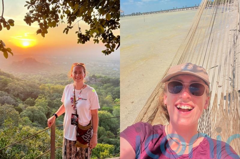 Teacher who swapped classroom to scuba dive with sharks and hike up volcanoes has ‘no regrets’ as she travels the world