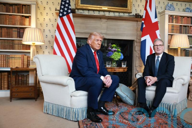Trump hails strength of US-UK ties as he visits Starmer at Chequers