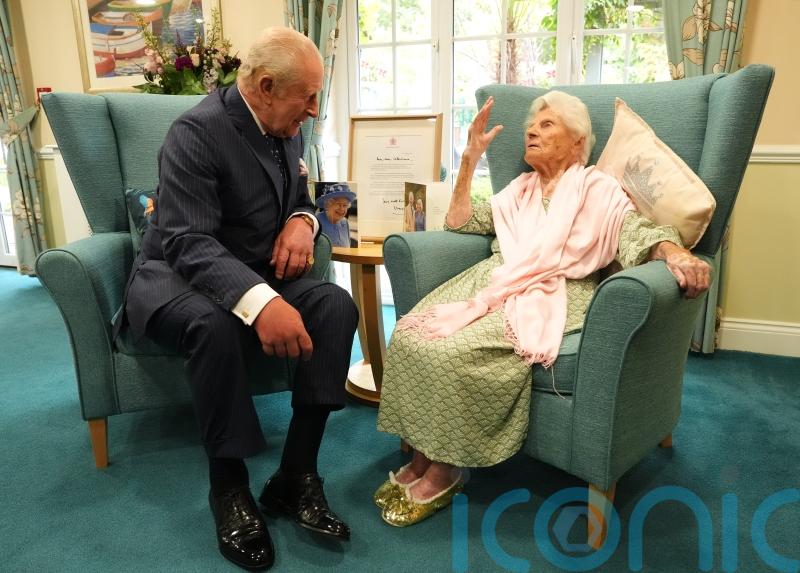 World’s oldest person tells King ‘all the girls were in love with you’