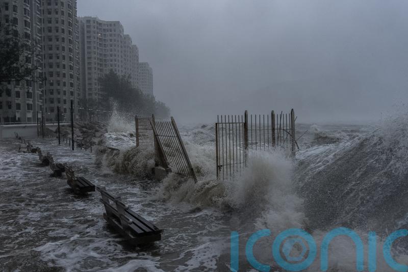 Typhoon hits Hong Kong and China after killing dozens in Taiwan and Philippines