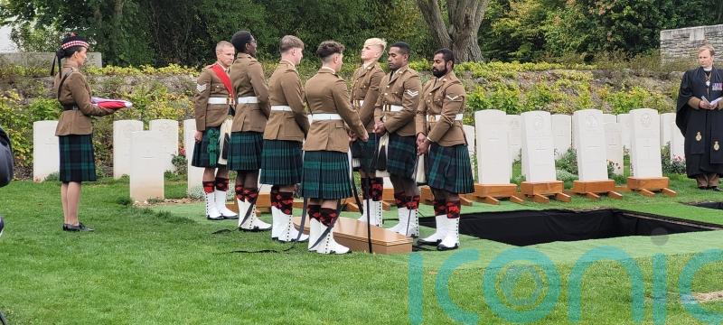Scots soldiers laid to rest exactly 110 years after they fell in First World War