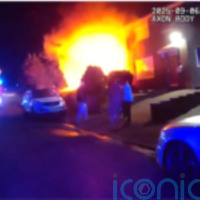 Mother and child escape home after car set on fire and blaze spread to house
