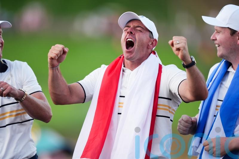 Rory McIlroy: Europe will party like there’s no tomorrow after Ryder Cup win
