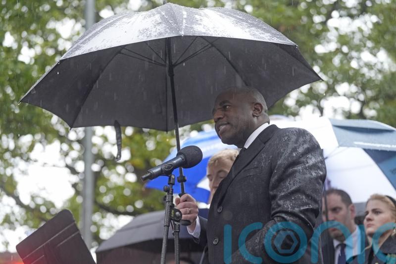 David Lammy heckled at vigil near site of Manchester terror attack