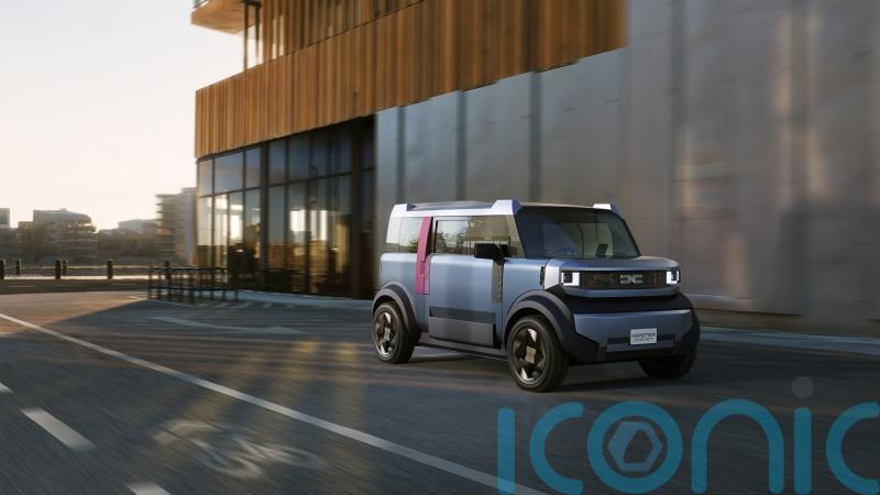 The Dacia Hipster Concept is a compact electric city car