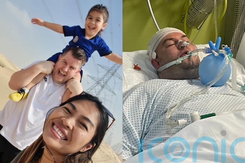 Man whose stroke left him unable to walk or talk cannot ‘speak to or cuddle’ six-year-old daughter