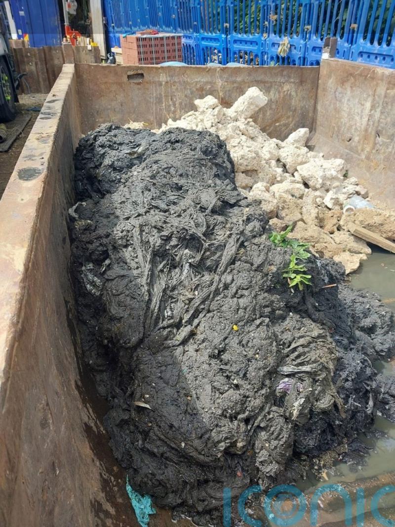 100-tonne ‘fatberg’ blockage cleared from sewer in west London