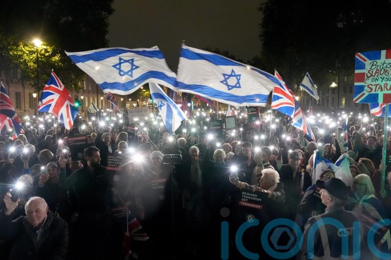 Two pro-Palestinian protesters arrested during Downing St demonstration