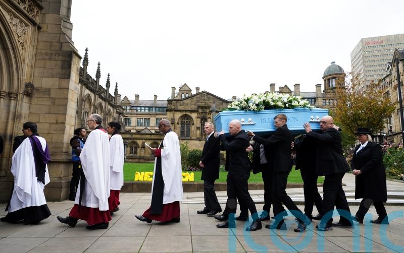 Ricky Hatton’s son pays emotional tribute as stars turn out for memorial service