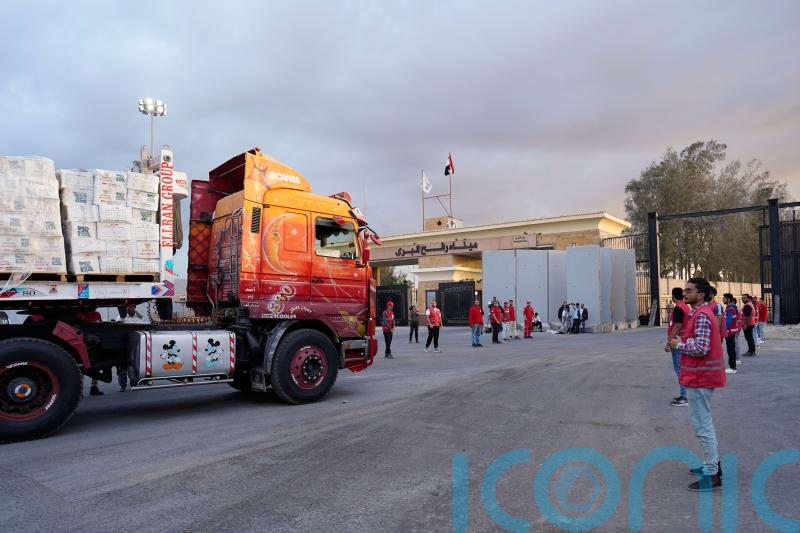 Aid entering Gaza ramps up as Israelis await release of hostages