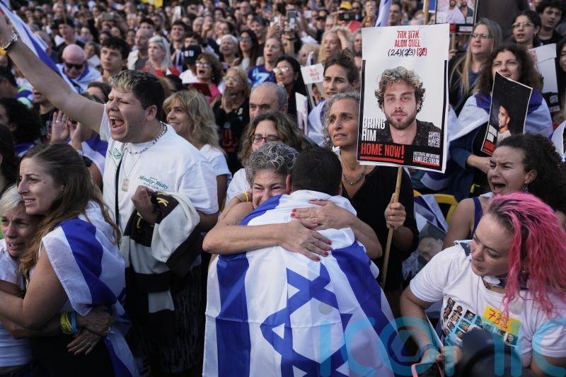 First of surviving Israeli hostages handed over to Red Cross by Hamas