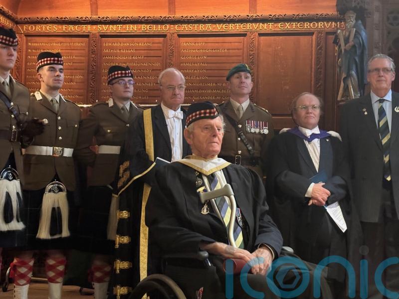 100-year-old veteran of Normandy landings receives honorary degree