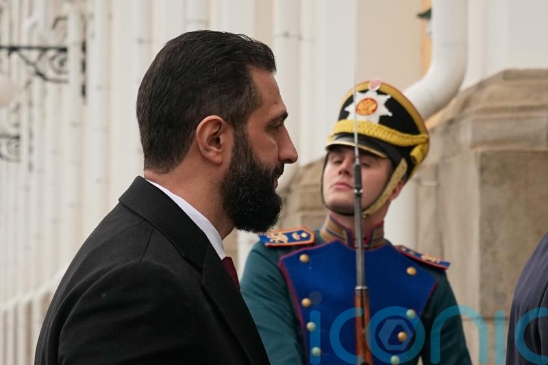 Syria’s interim leader arrives in Russia for first visit