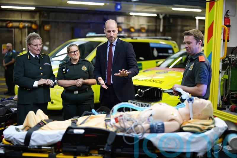 William praises ambulance service for encouraging staff to speak up over abuse