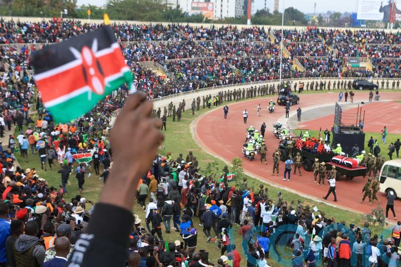 Two killed in stampede at funeral of Kenyan former prime minister Raila Odinga