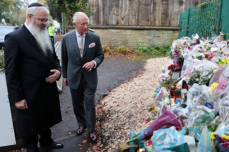 King attends first official engagement since Andrew relinquished titles