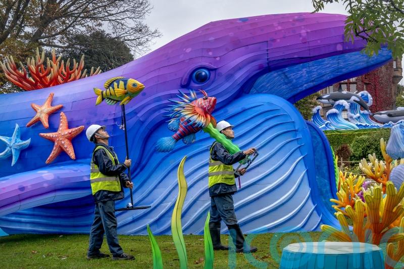 Lantern trail at zoo returns for first time in six years with aquatic theme