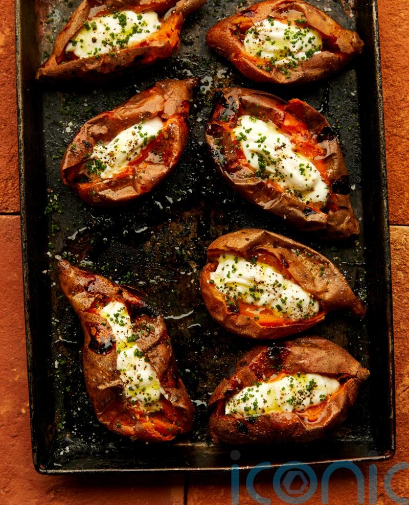 How to make Gaucho’s baked sweet potatoes with goat’s cheese and crème fraîche